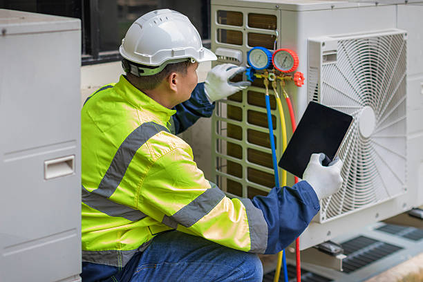 Professional Hvac technician working in Rex, GA
